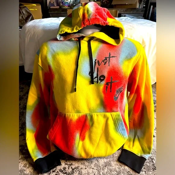 Nike Shirts Rare Nike Multi Color Hoodie Actions Speak Louder